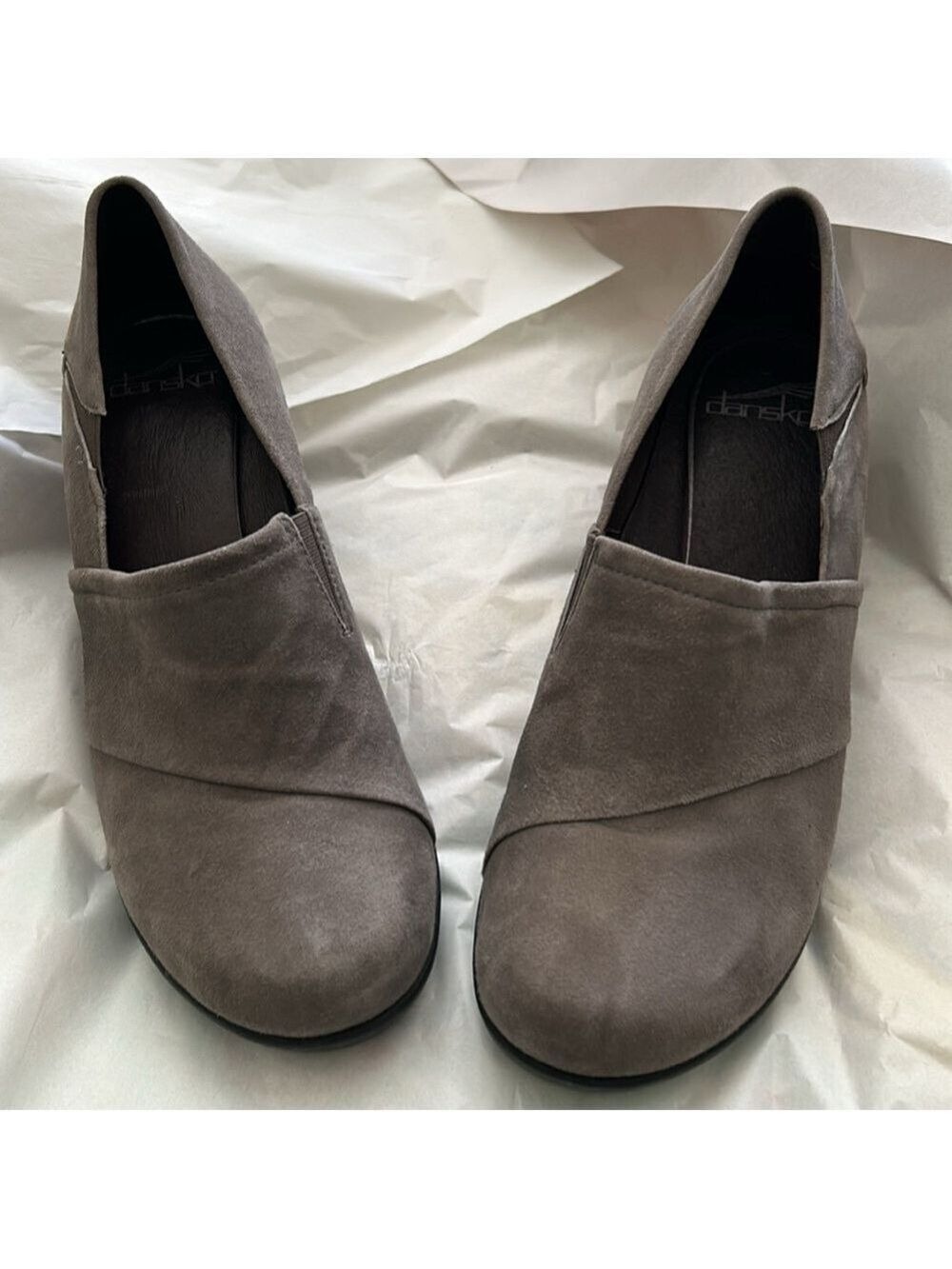 Dansko Gray Suede Wedge Shoes